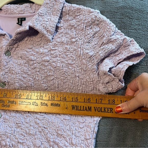 Lavender Textured Midi Dress #LK2 - Picture 8 of 16